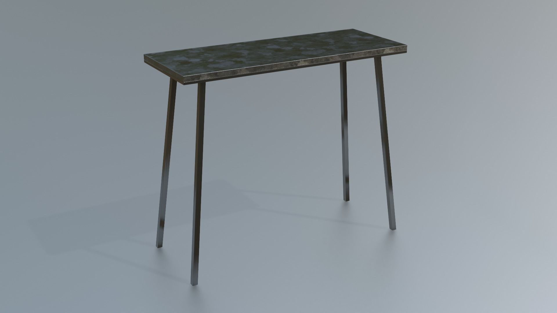 Furniture Console Tables Minimalist Low-poly 3D model_2