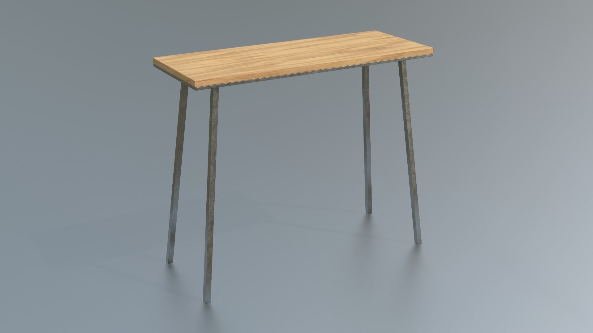 Furniture Console Tables Minimalist Low-poly 3D model_14