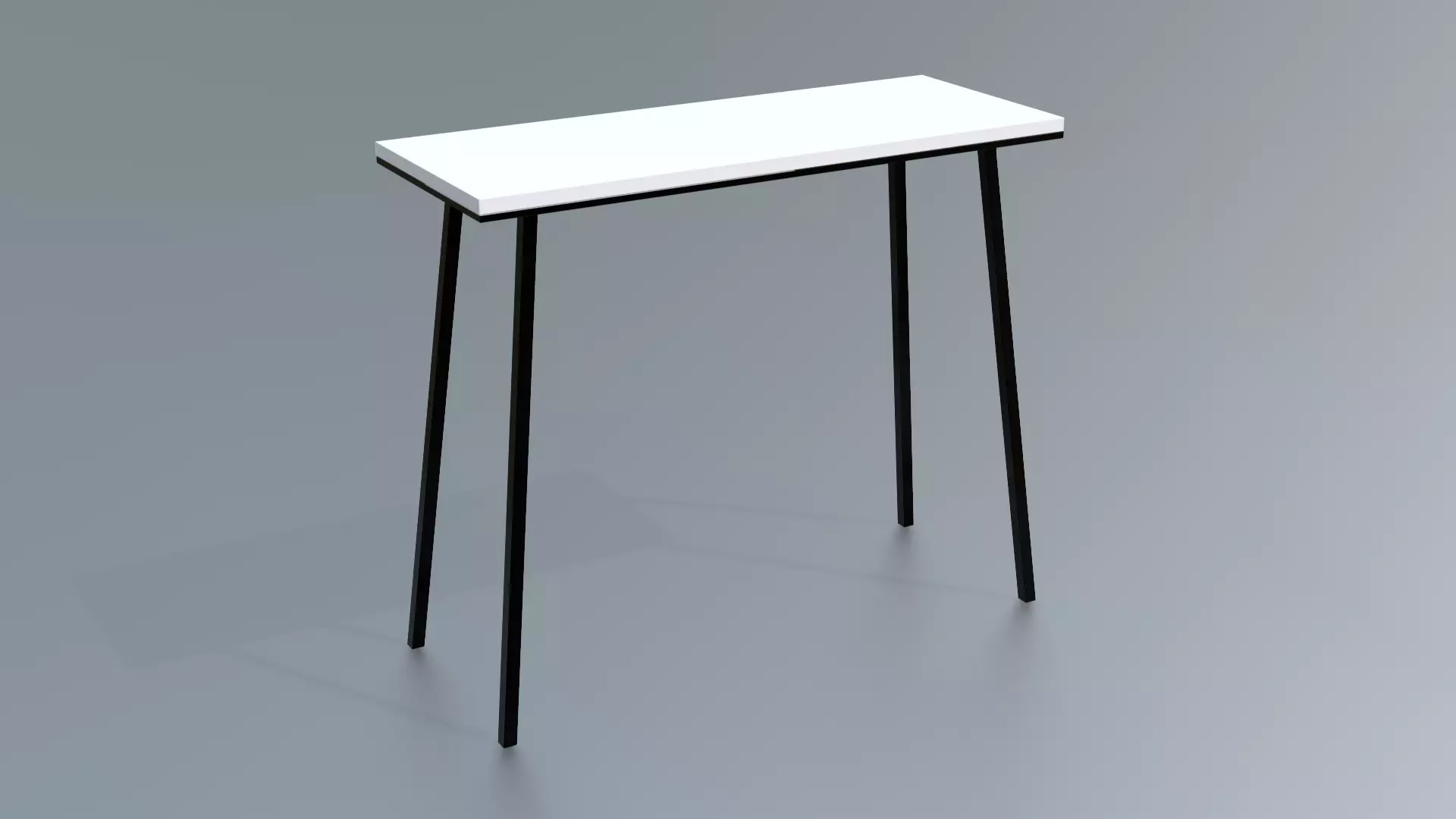 Furniture Console Tables Minimalist Low-poly 3D model_0