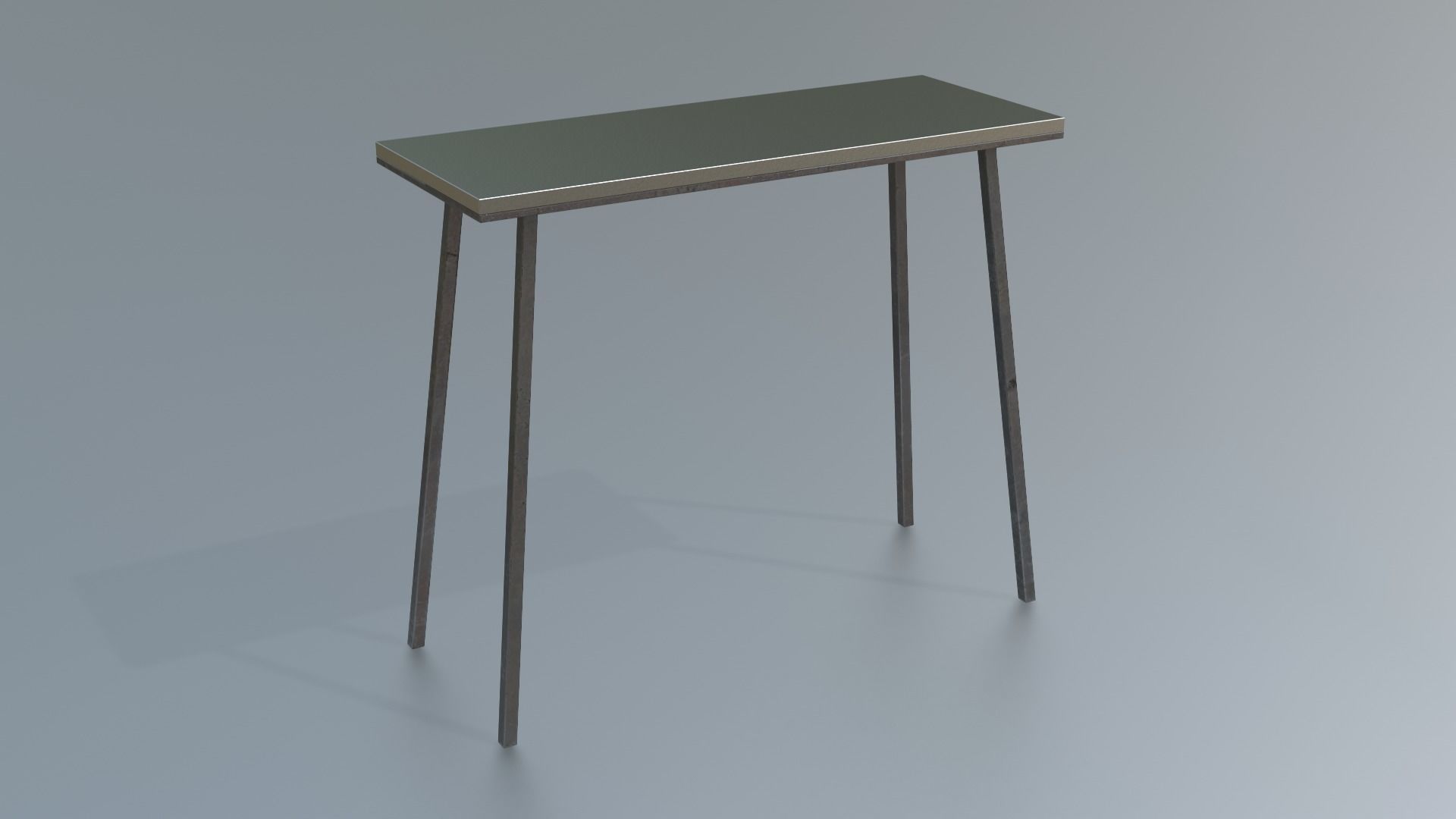 Furniture Console Tables Minimalist Low-poly 3D model_7