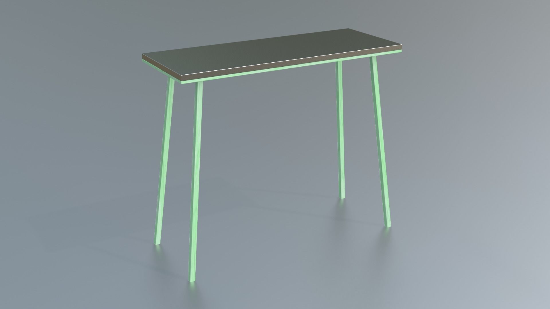 Furniture Console Tables Minimalist Low-poly 3D model_15