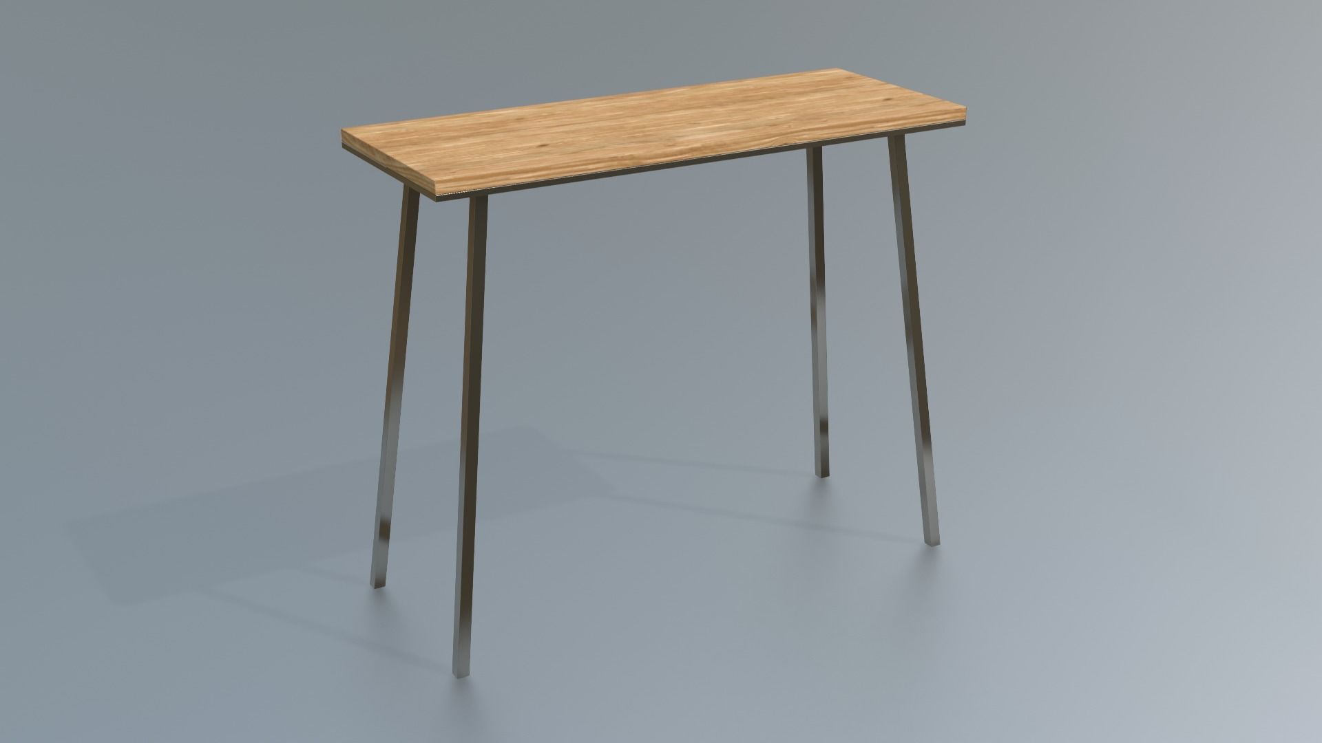Furniture Console Tables Minimalist Low-poly 3D model_3