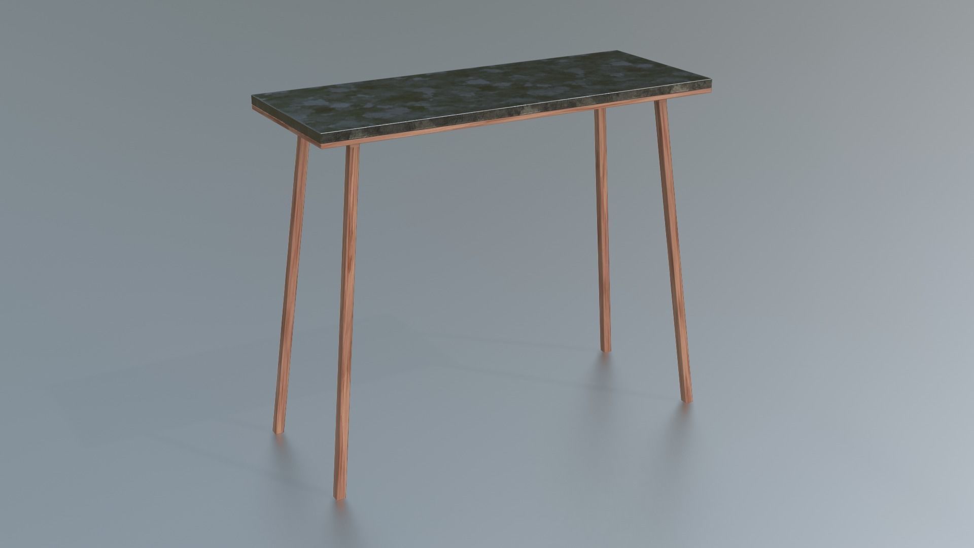 Furniture Console Tables Minimalist Low-poly 3D model_10