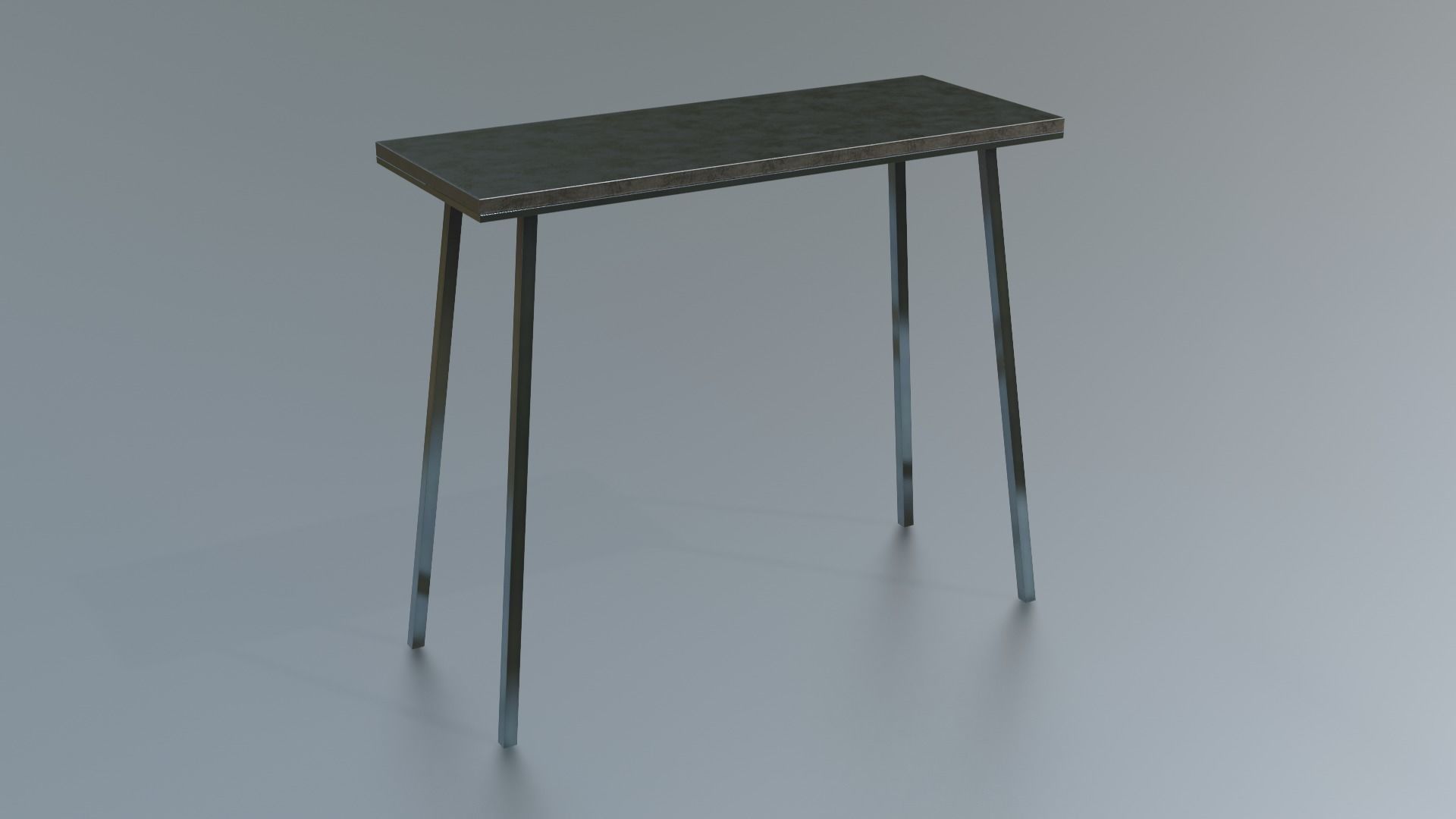 Furniture Console Tables Minimalist Low-poly 3D model_13