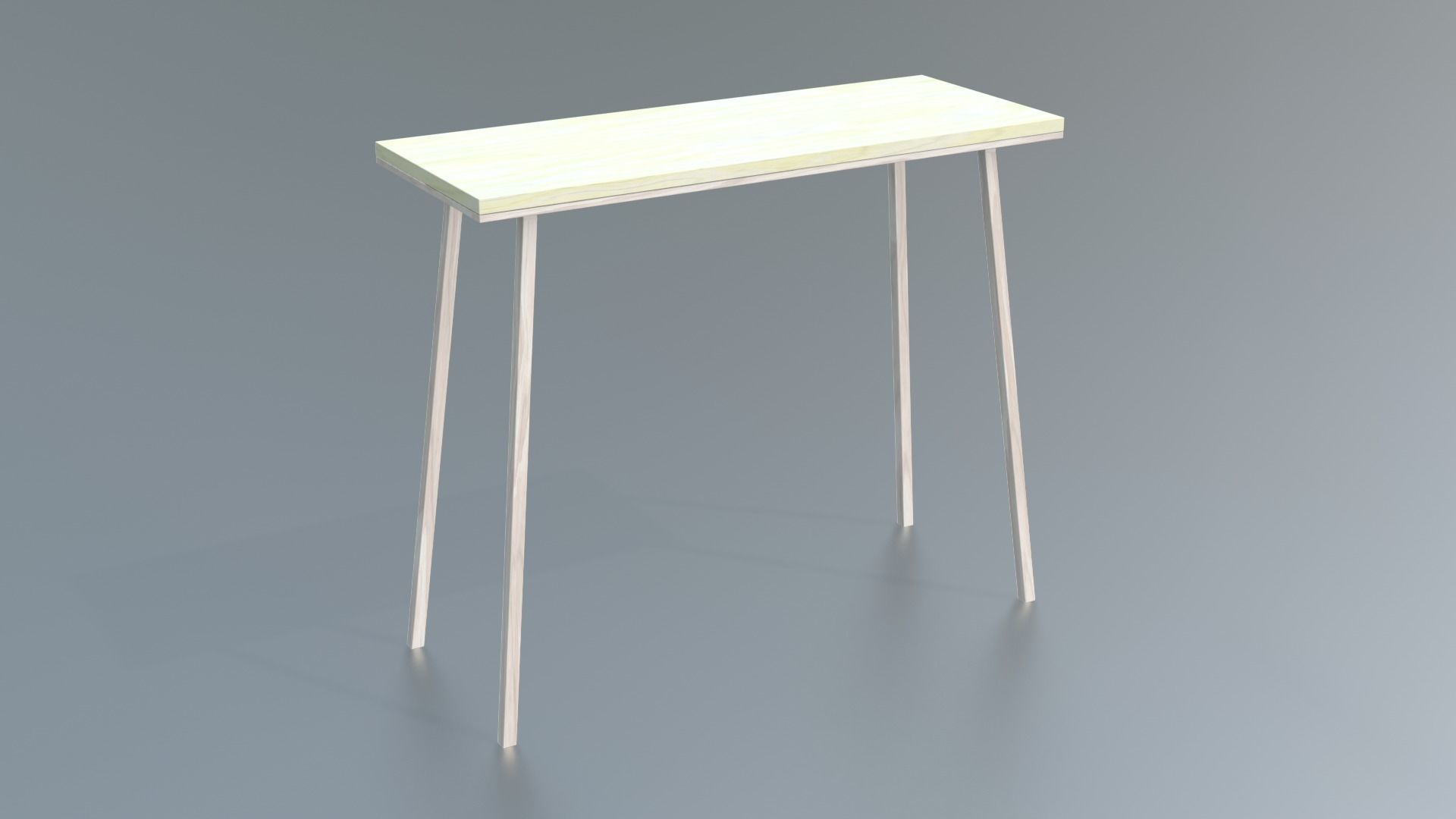 Furniture Console Tables Minimalist Low-poly 3D model_12