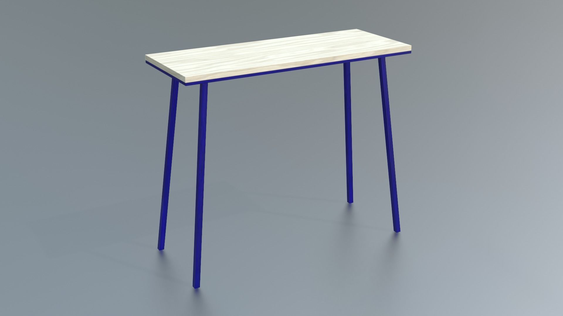 Furniture Console Tables Minimalist Low-poly 3D model_16
