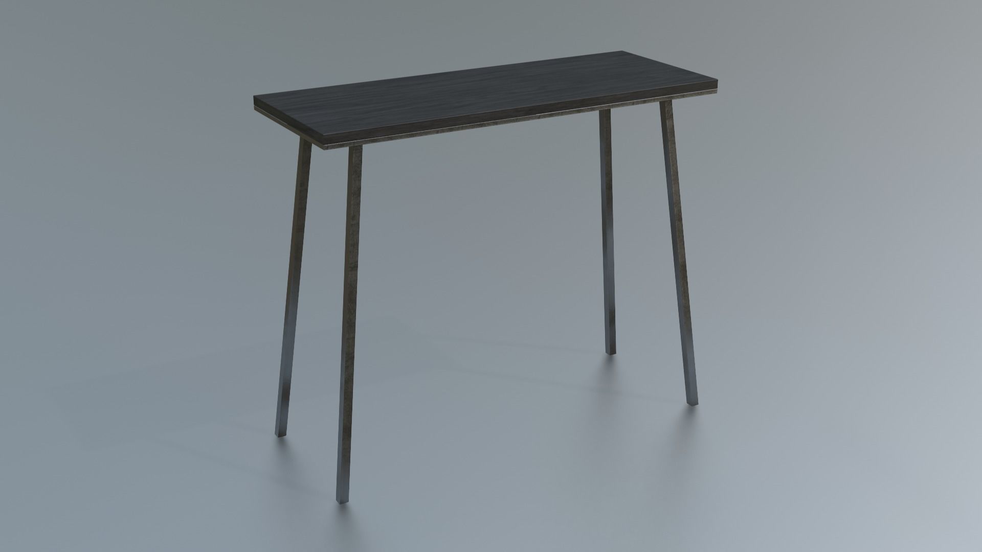 Furniture Console Tables Minimalist Low-poly 3D model_17