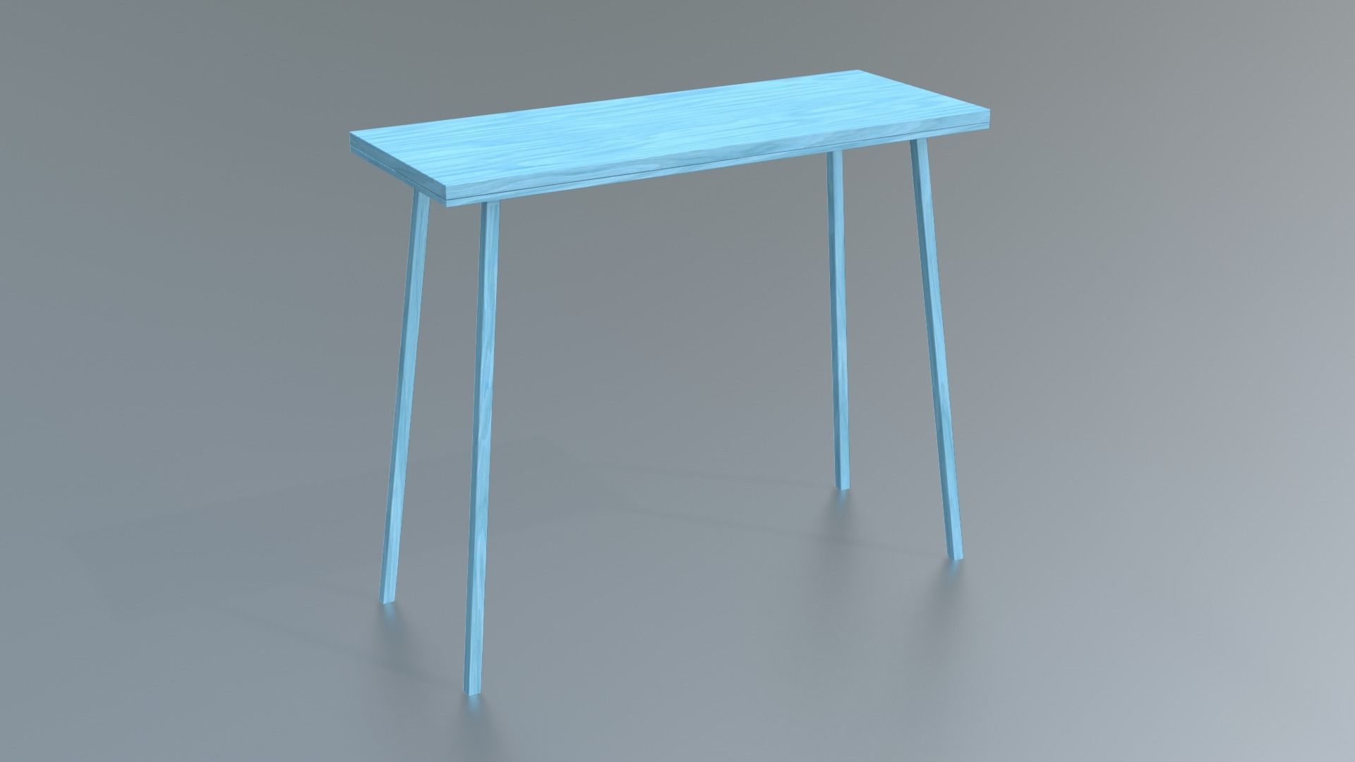Furniture Console Tables Minimalist Low-poly 3D model_11