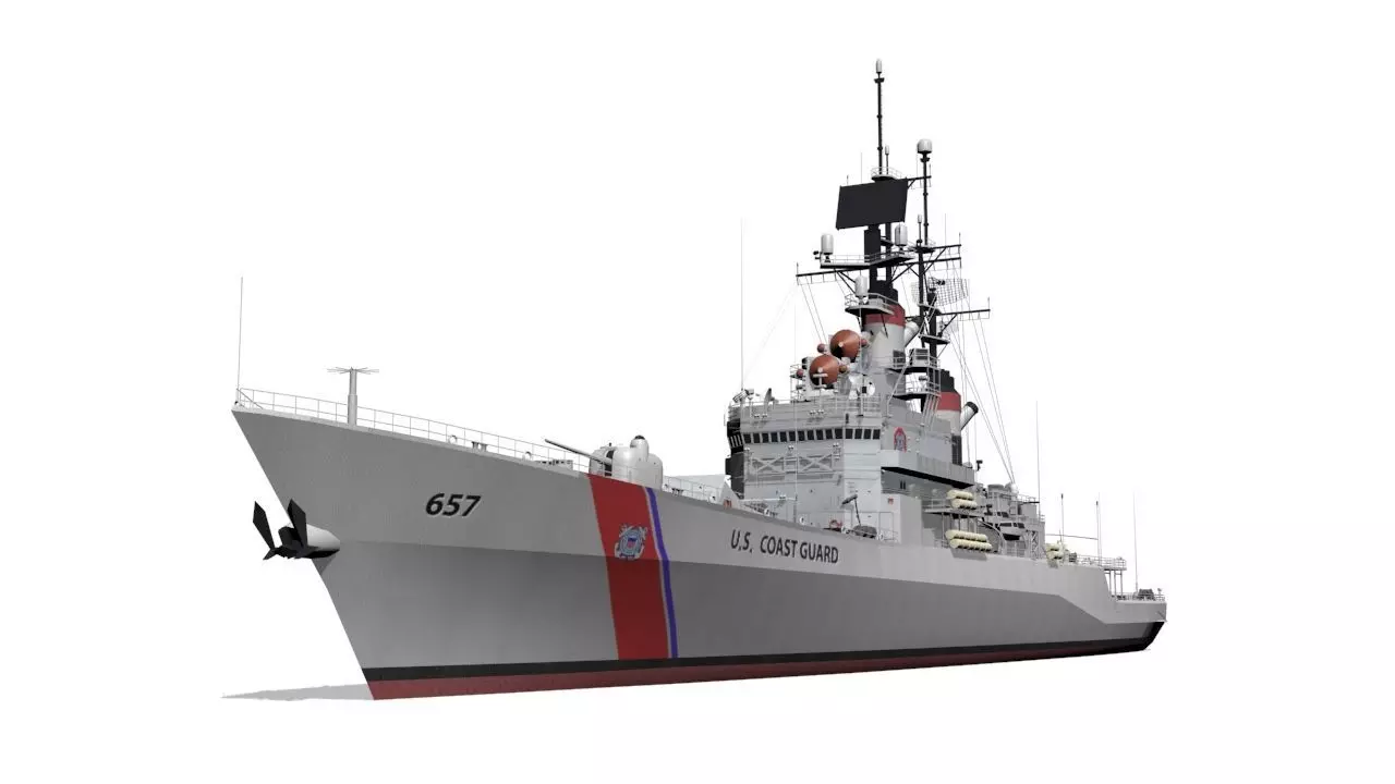 Coast Guard Low-poly 3D model