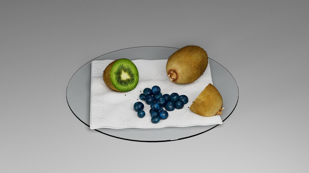 Kiwi Blueberry 3D model_21