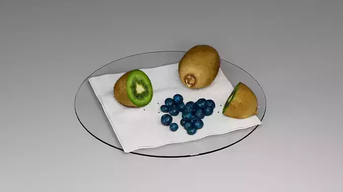 Kiwi Blueberry 3D model
