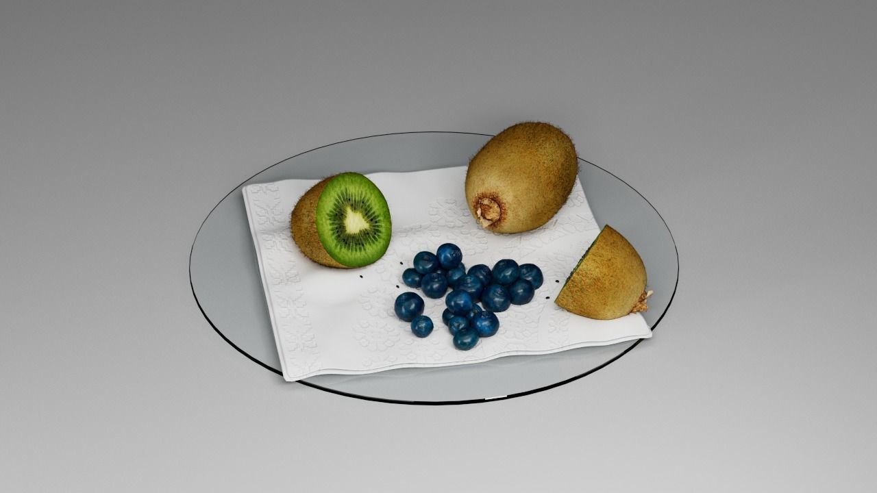Kiwi Blueberry 3D model_22