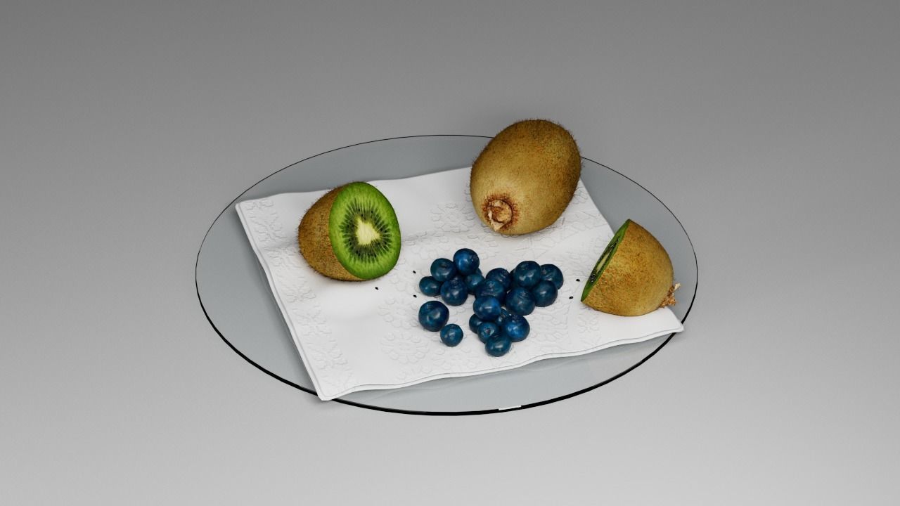 Kiwi Blueberry 3D model_24