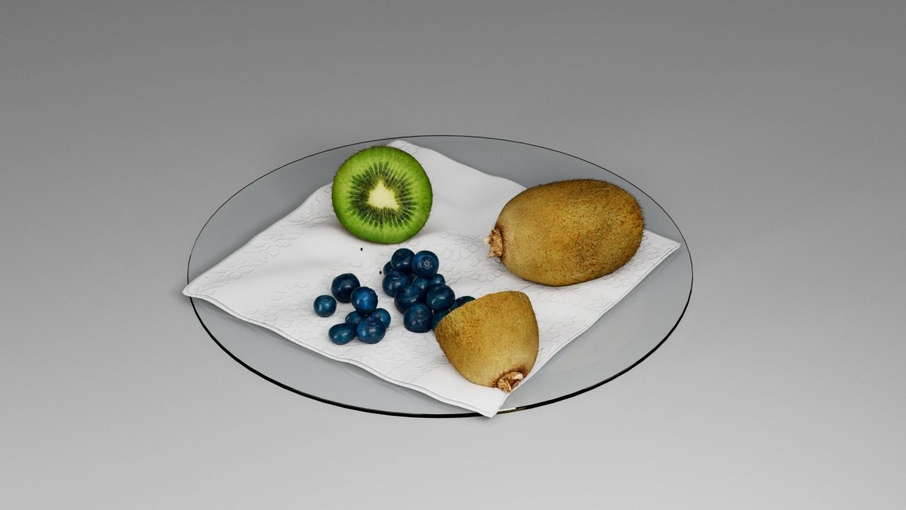 Kiwi Blueberry 3D model_18