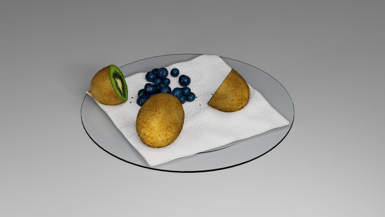 Kiwi Blueberry 3D model_12