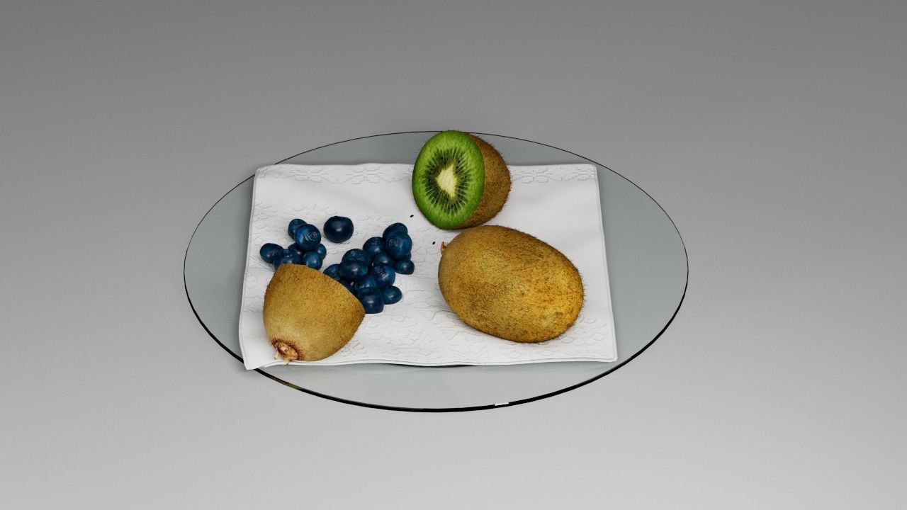 Kiwi Blueberry 3D model_15