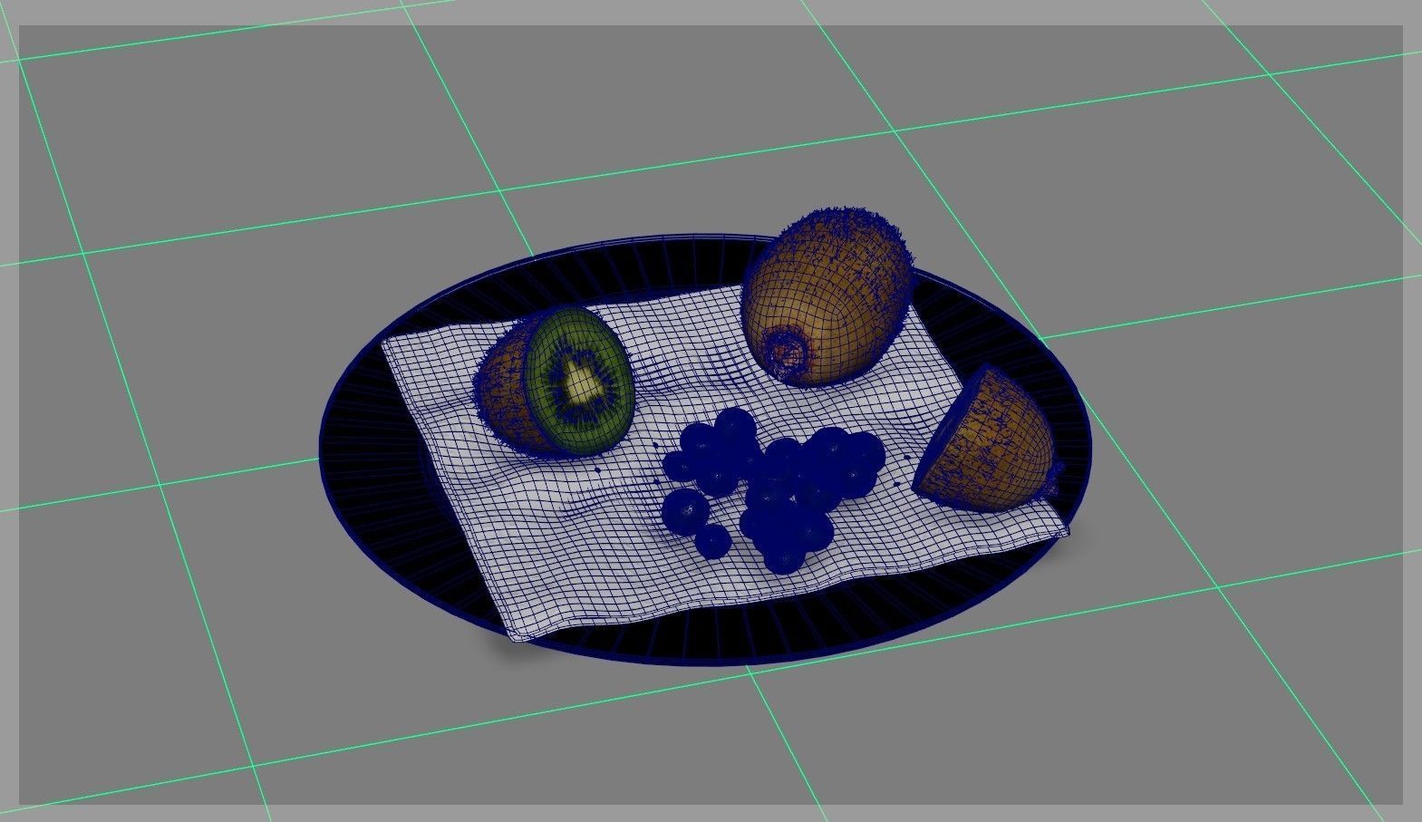 Kiwi Blueberry 3D model_26