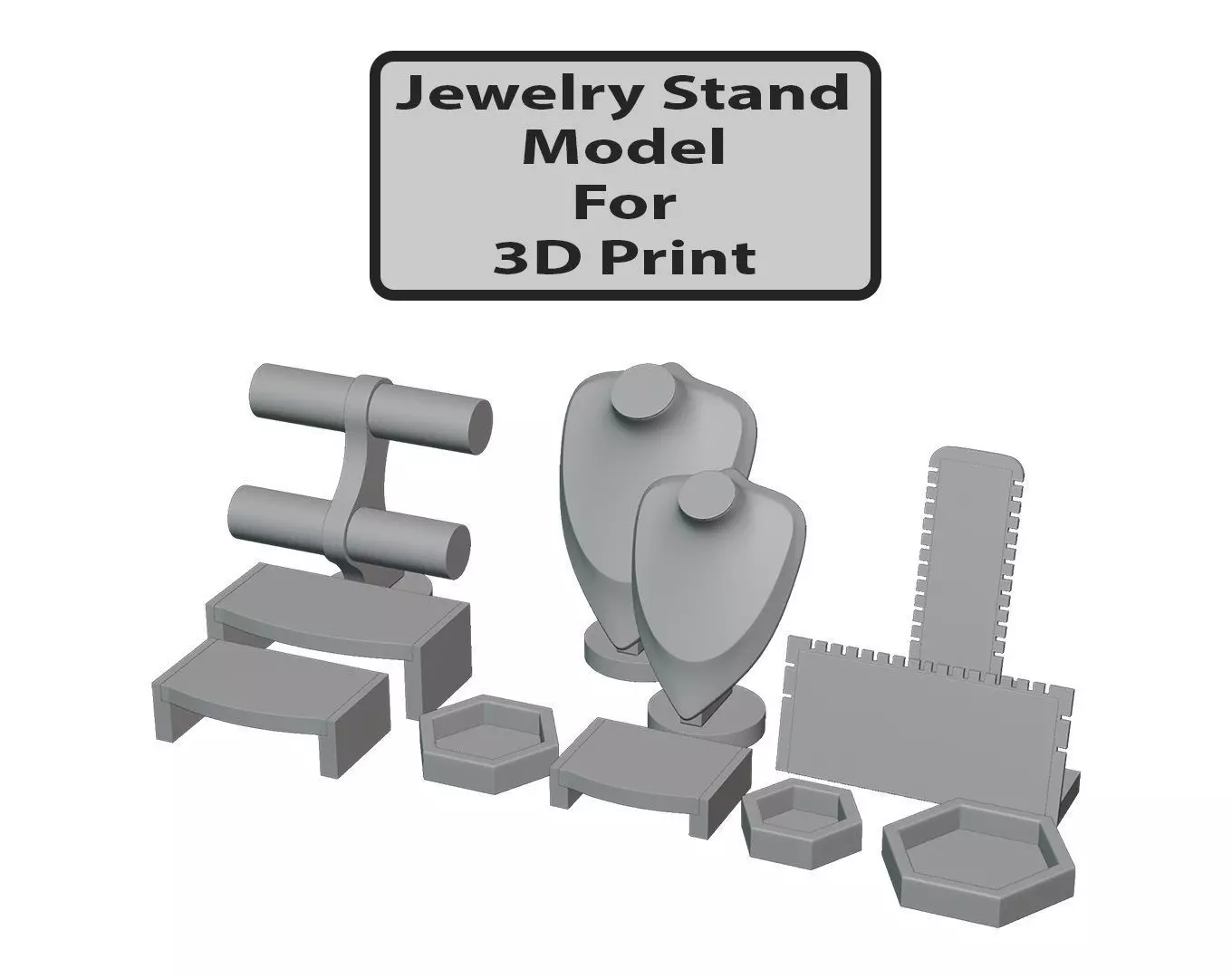 Jewelry Stand Vol 1 3D print model 3D print model_0