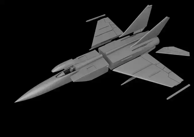MIG-25 FOXBAT SCALE 1-72 PRINTABLE STL FILES