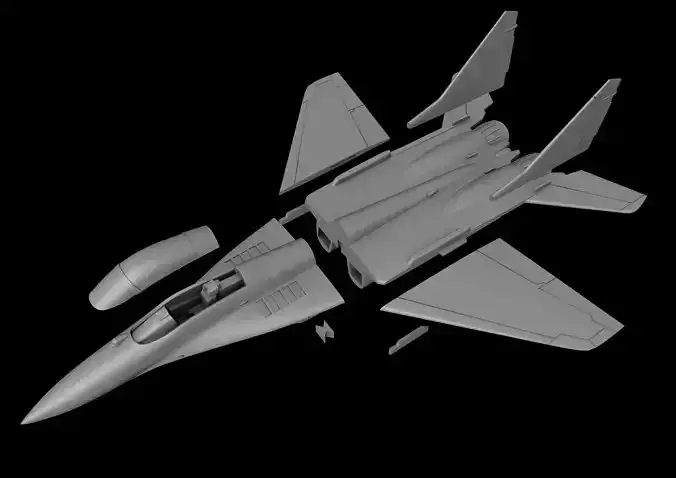 MIG-29 FULCRUM SCALE 1-72 PRINTABLE STL FILES
