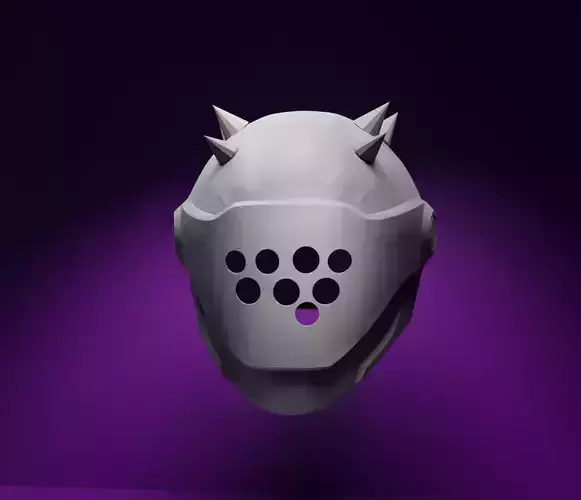 Fortnite Rush Helmet Cosplay Armor - Inferno Costume Helmet 3D print model