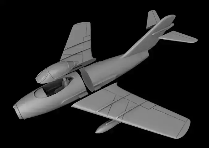 MIG-15 SCALE 1-48 PRINTABLE STL FILES 3D print model
