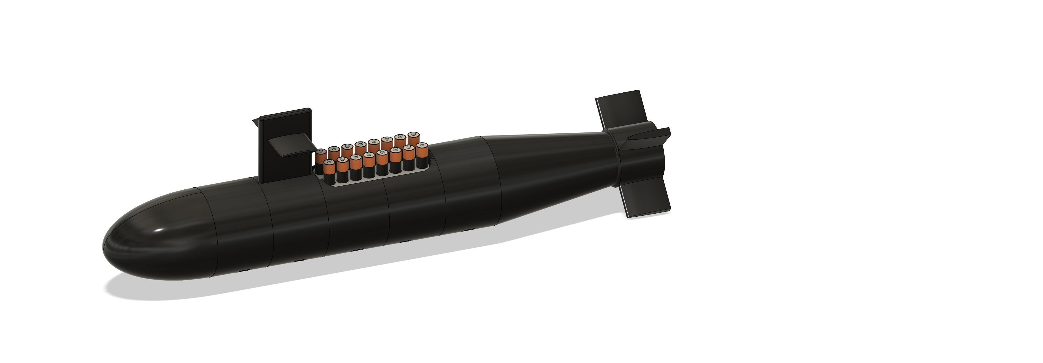 Ballistic Missile Submarine AA Battery Holder 3D model_7