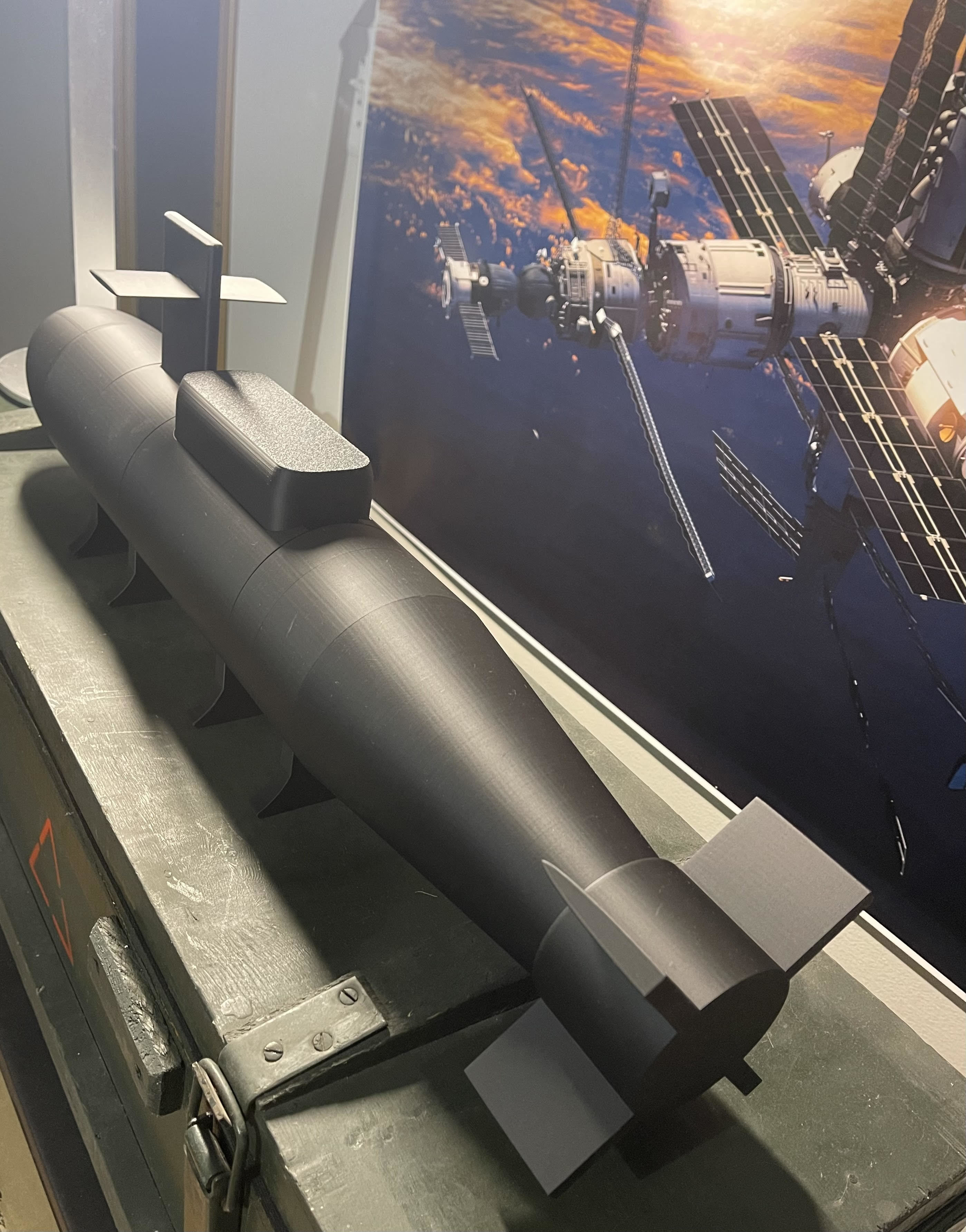 Ballistic Missile Submarine AA Battery Holder 3D model_3