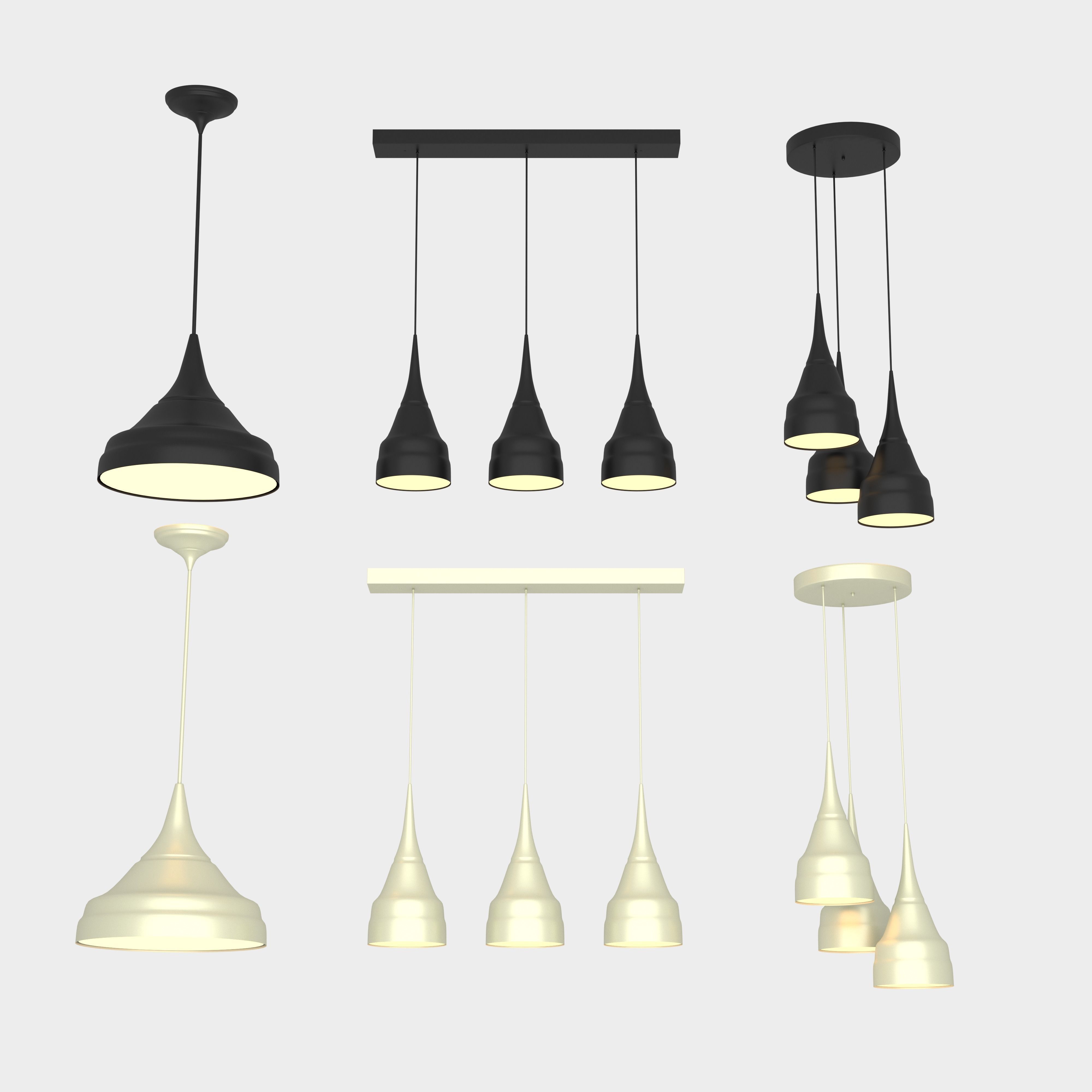 28 Modern Chandeliers Categorized 3D model_4