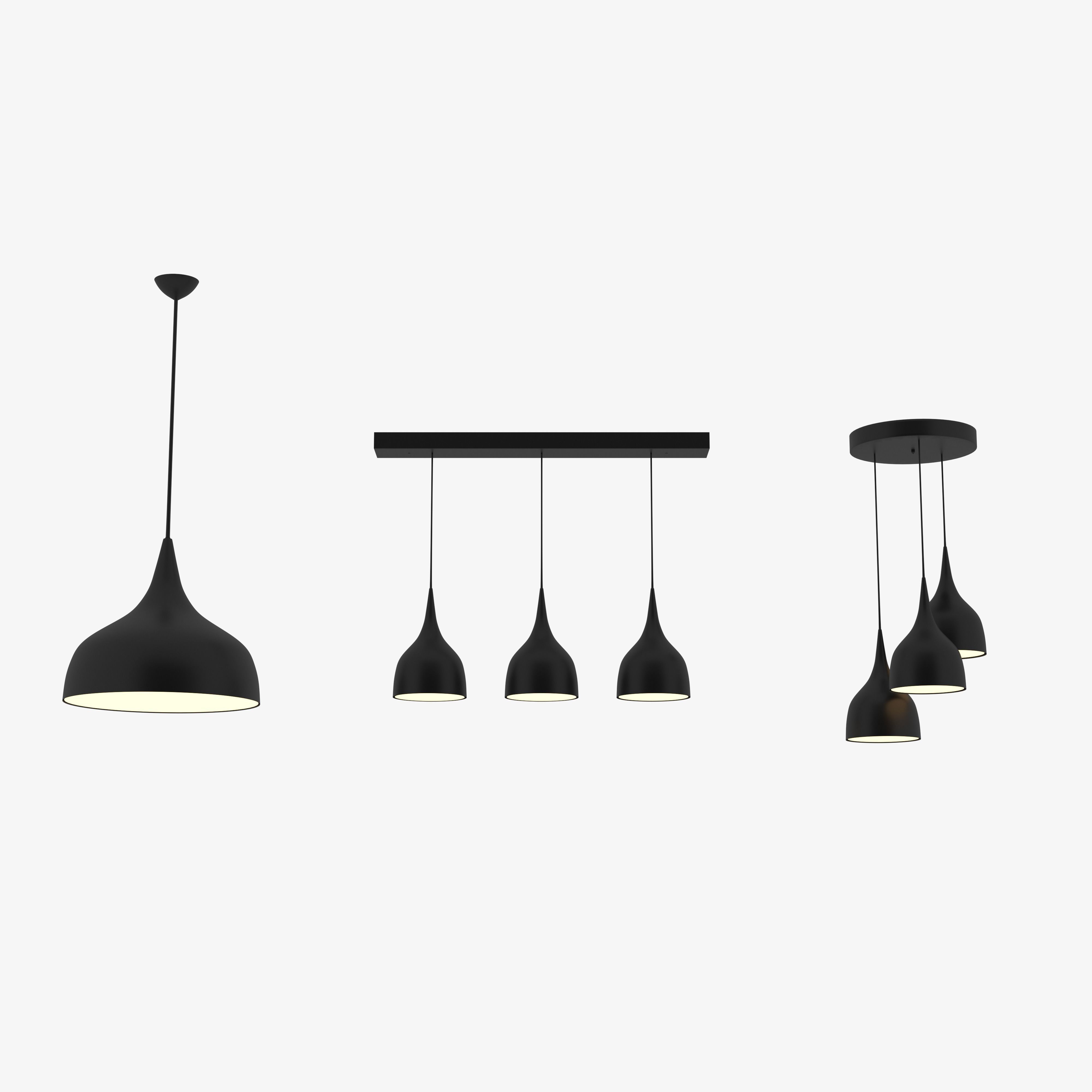 28 Modern Chandeliers Categorized 3D model_8