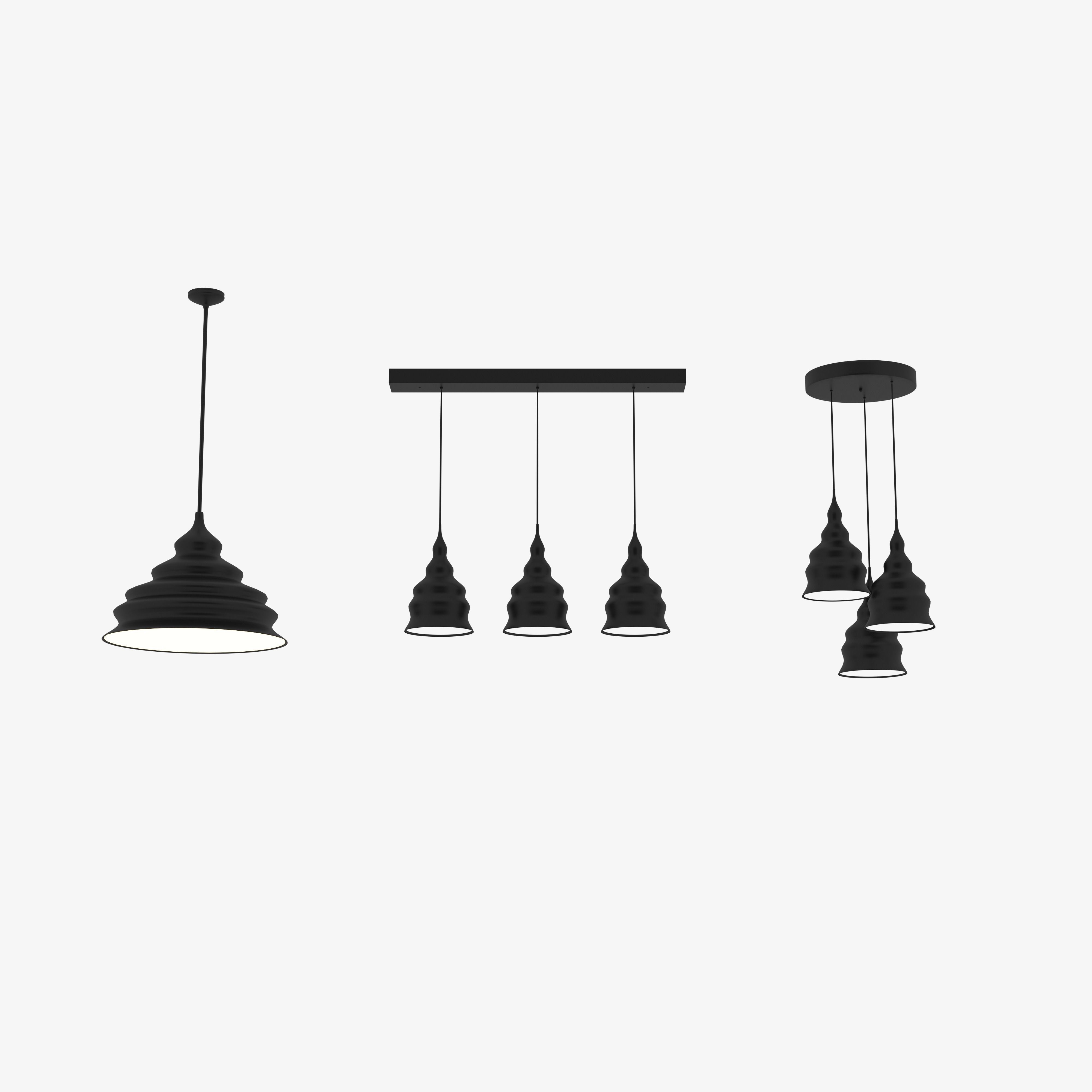 28 Modern Chandeliers Categorized 3D model_1