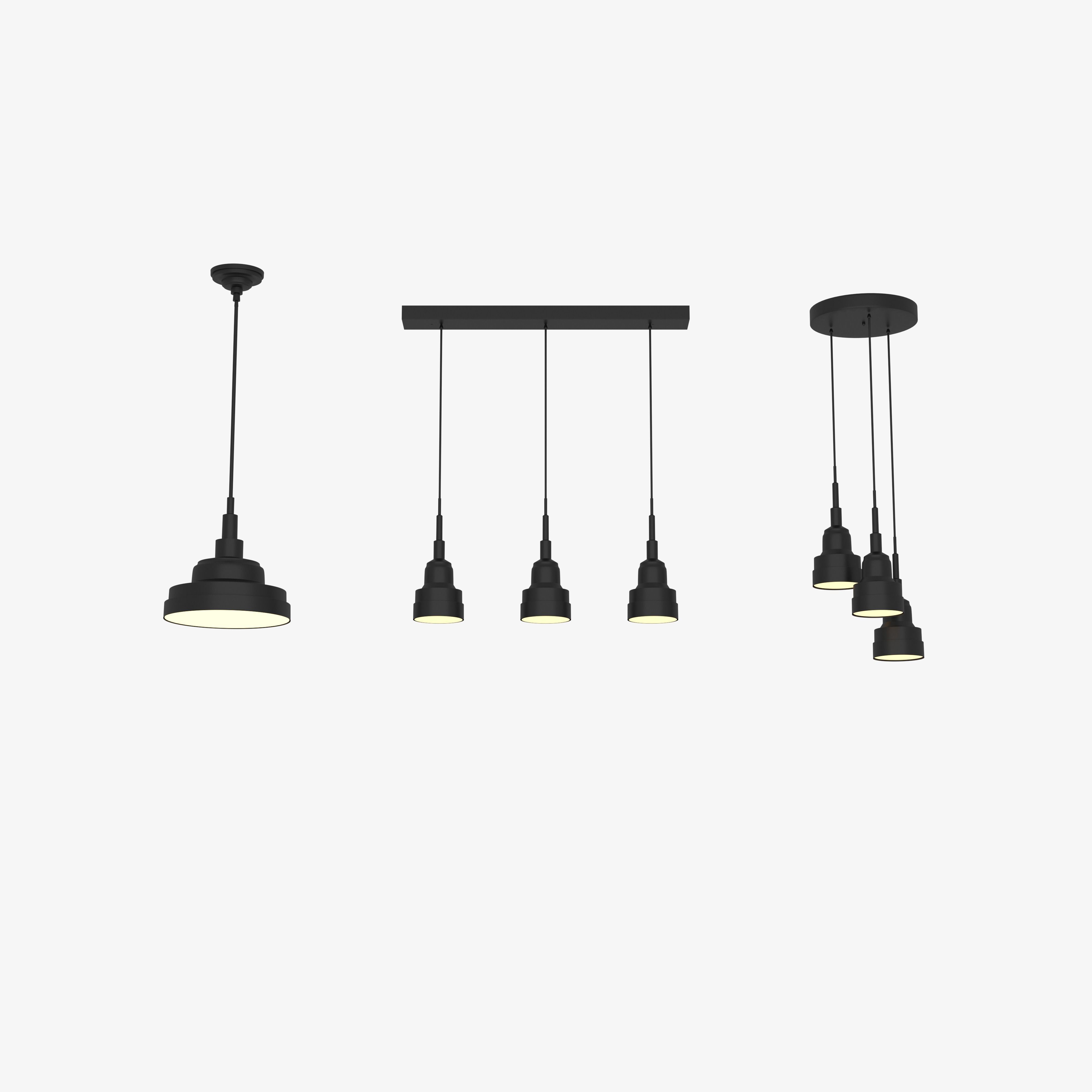28 Modern Chandeliers Categorized 3D model_7