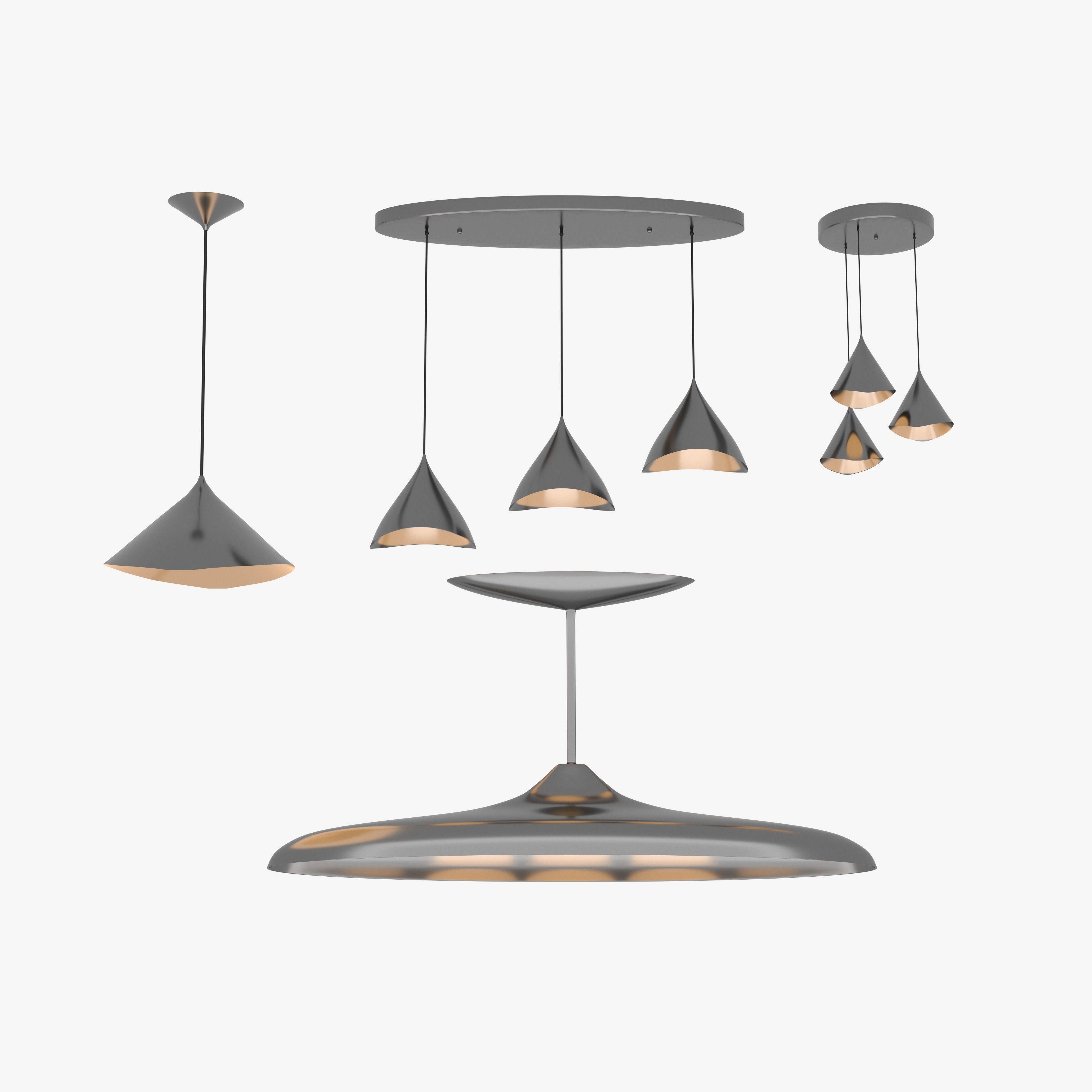 28 Modern Chandeliers Categorized 3D model_6