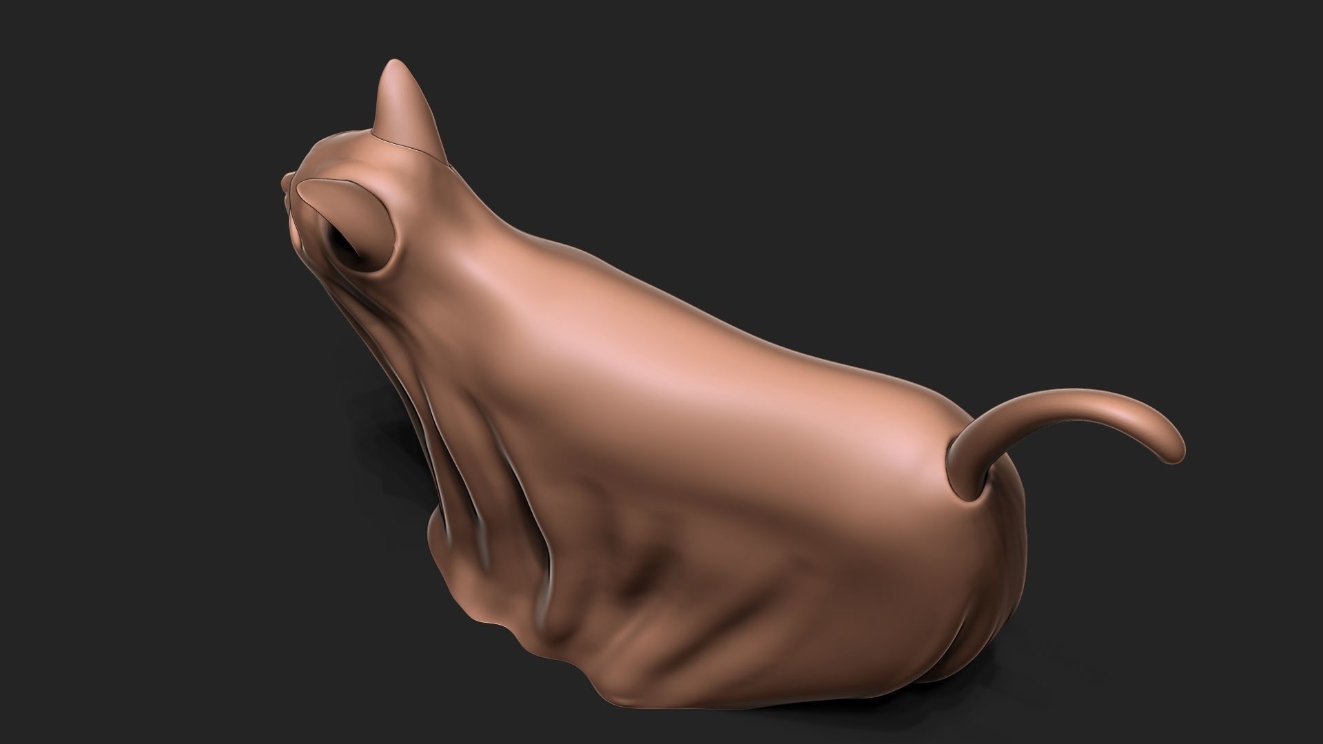 Halloween cat 3D print model_6