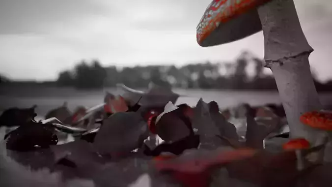 animation scene template Low-poly 3D model