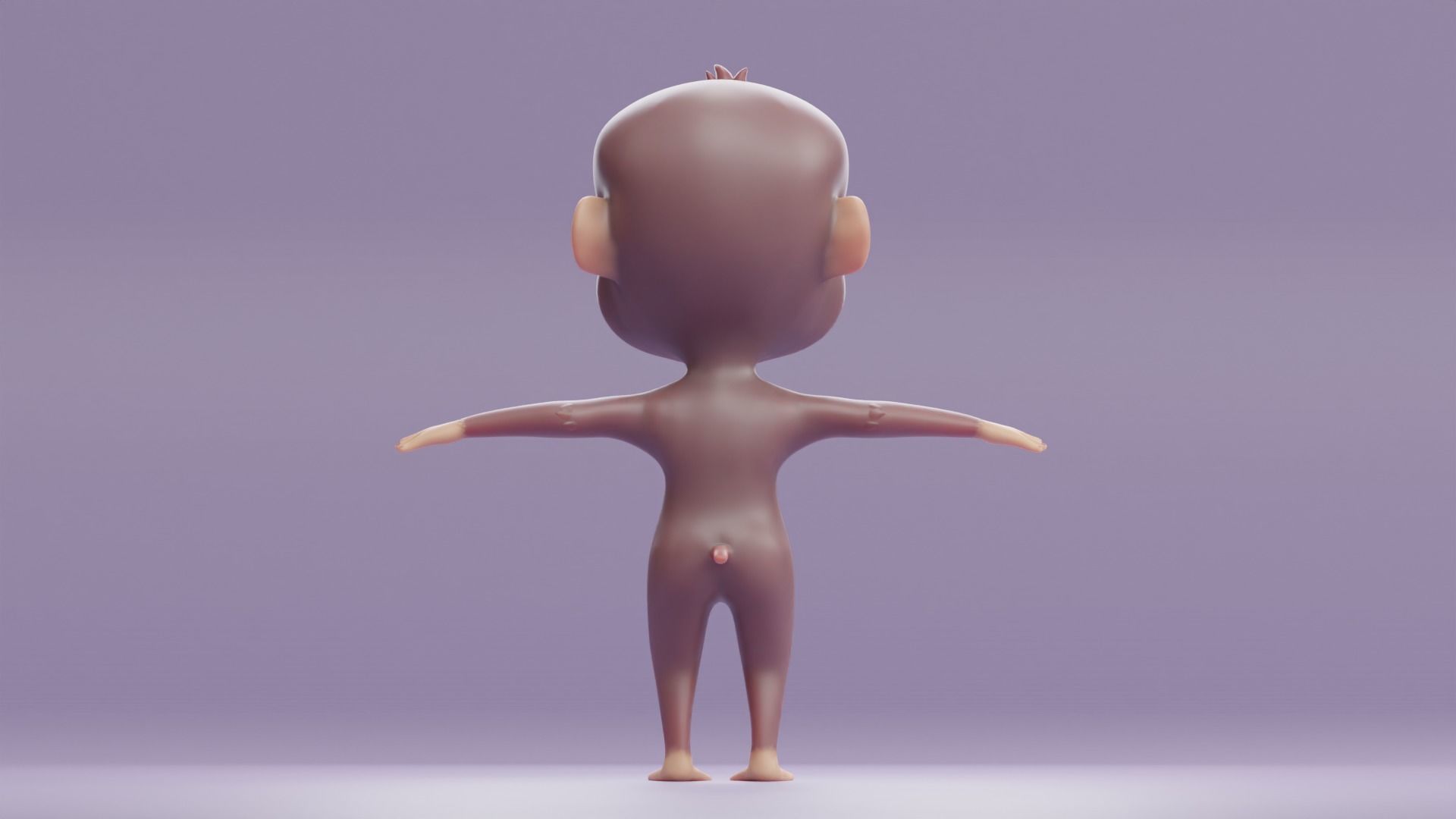 Cartoon Monkey Rigged and Animated Low-poly 3D model_16