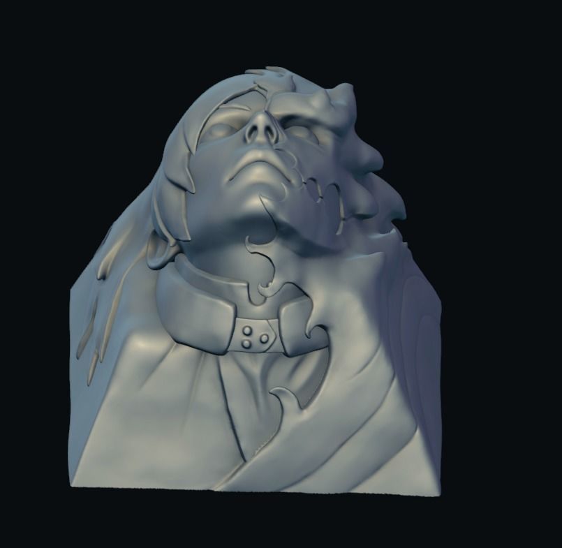 The button key 3D print model_2