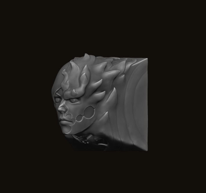 The button key 3D print model_4