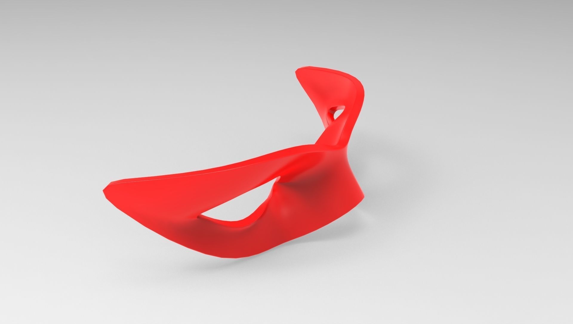 Red basic mask v001 Low-poly 3D model_1