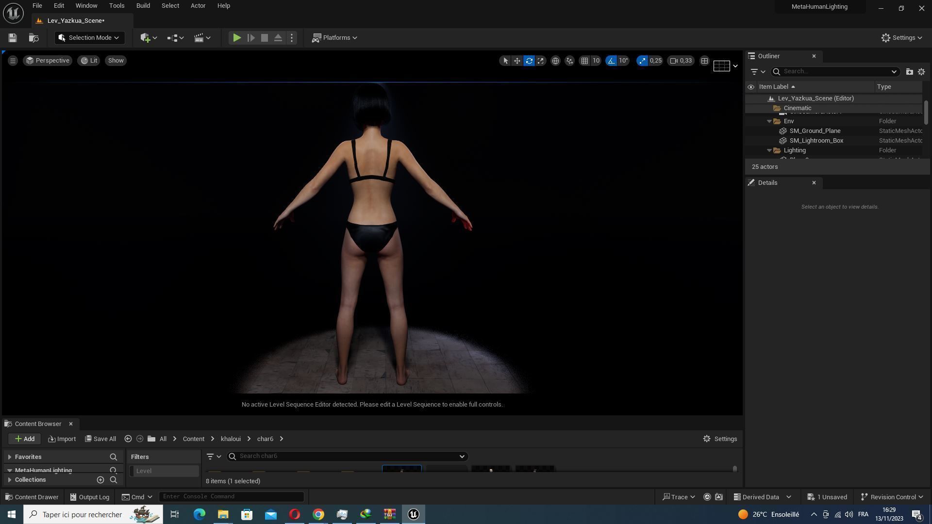 Asian Woman Base Shape Clean Low-poly 3D model_37