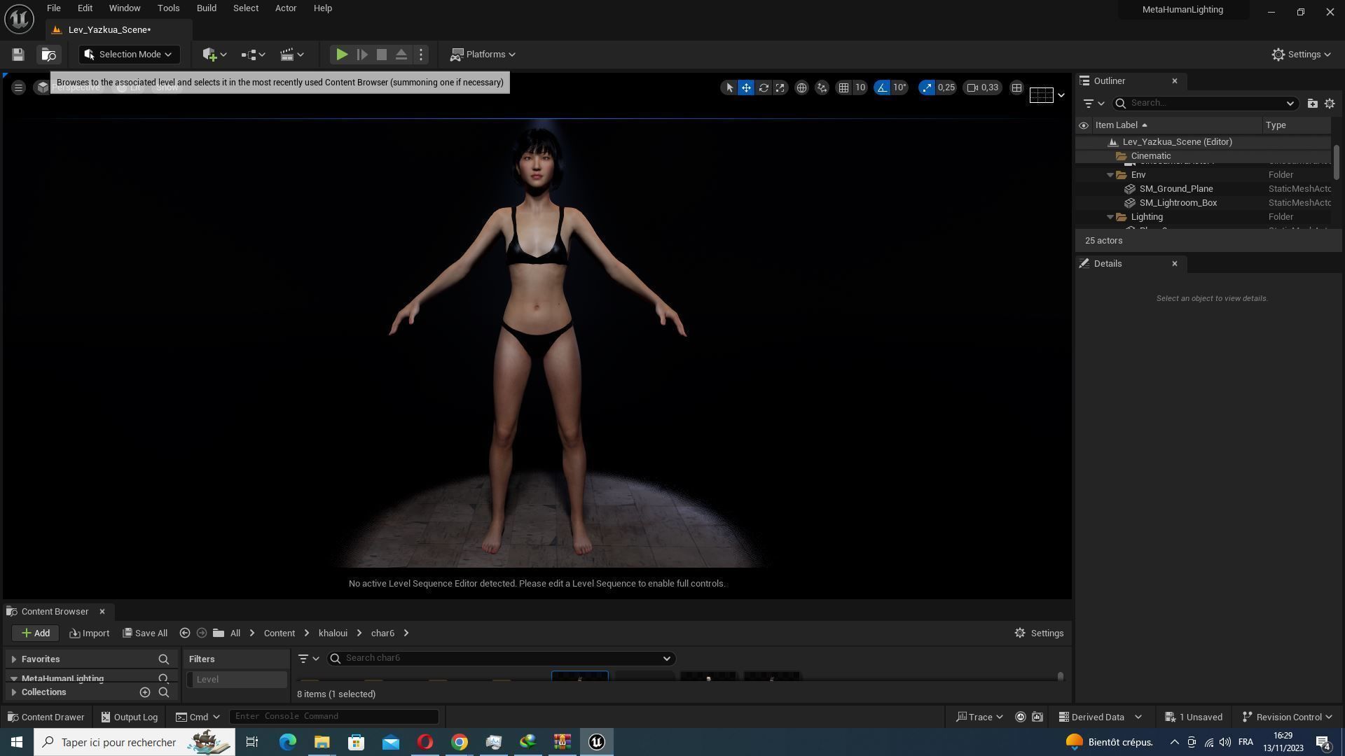 Asian Woman Base Shape Clean Low-poly 3D model_36