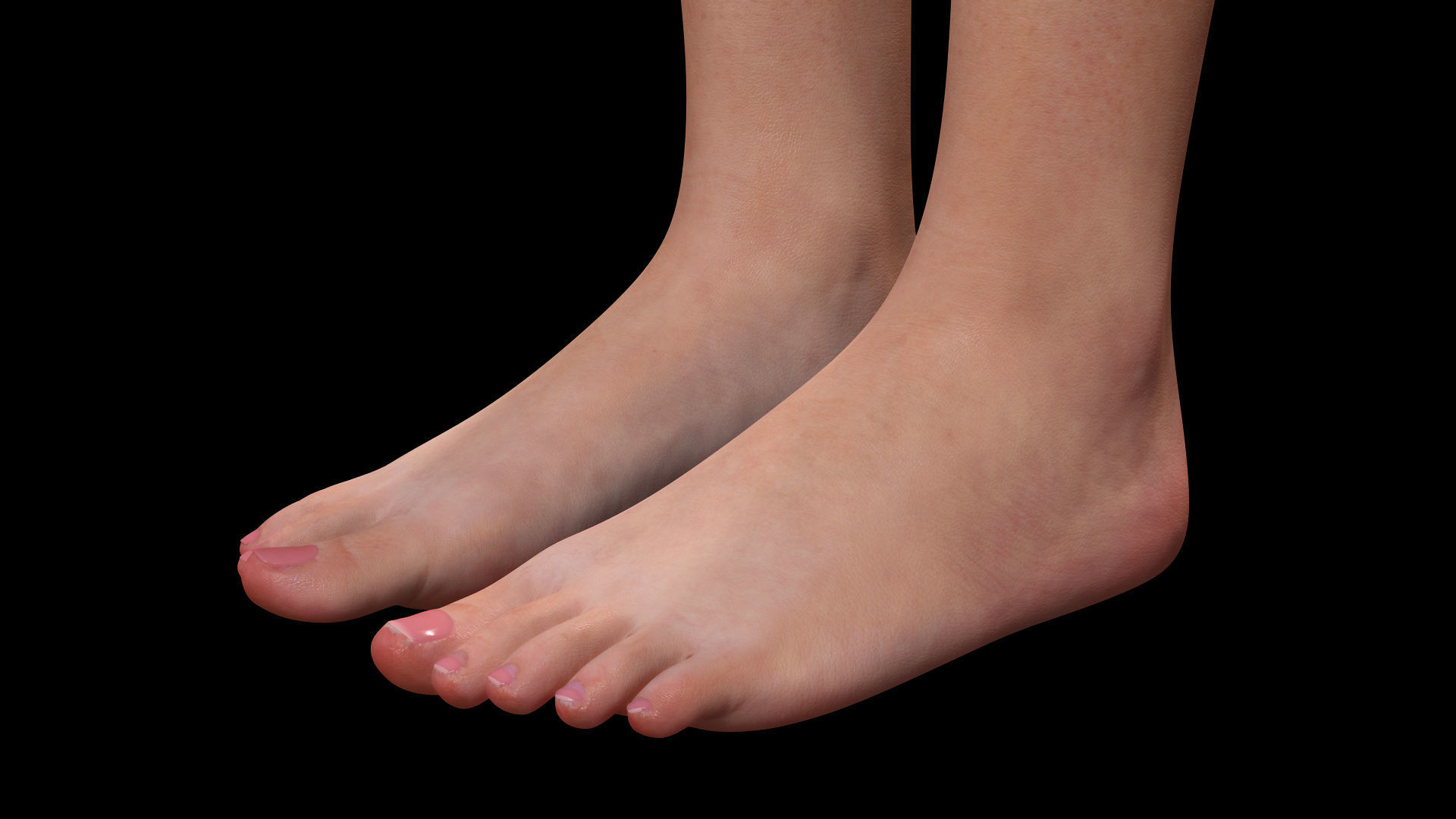 Asian Woman Base Shape Clean Low-poly 3D model_23