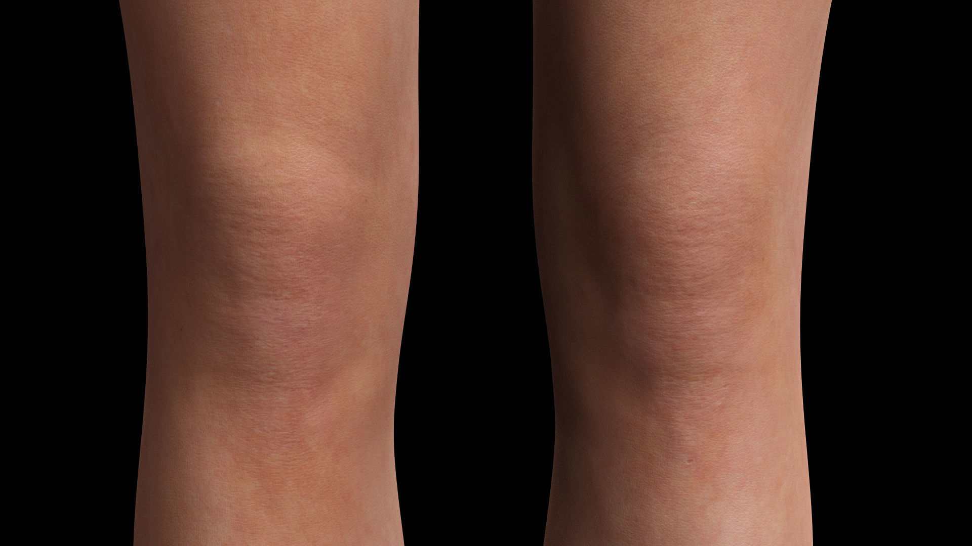 Asian Woman Base Shape Clean Low-poly 3D model_22