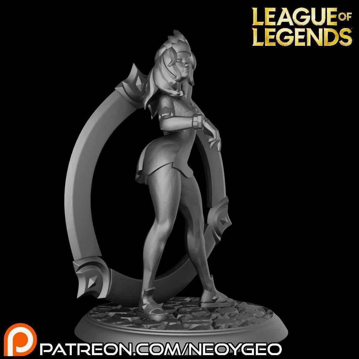 QIYANA - LEAGUE OF LEGENDS 3D print model_2
