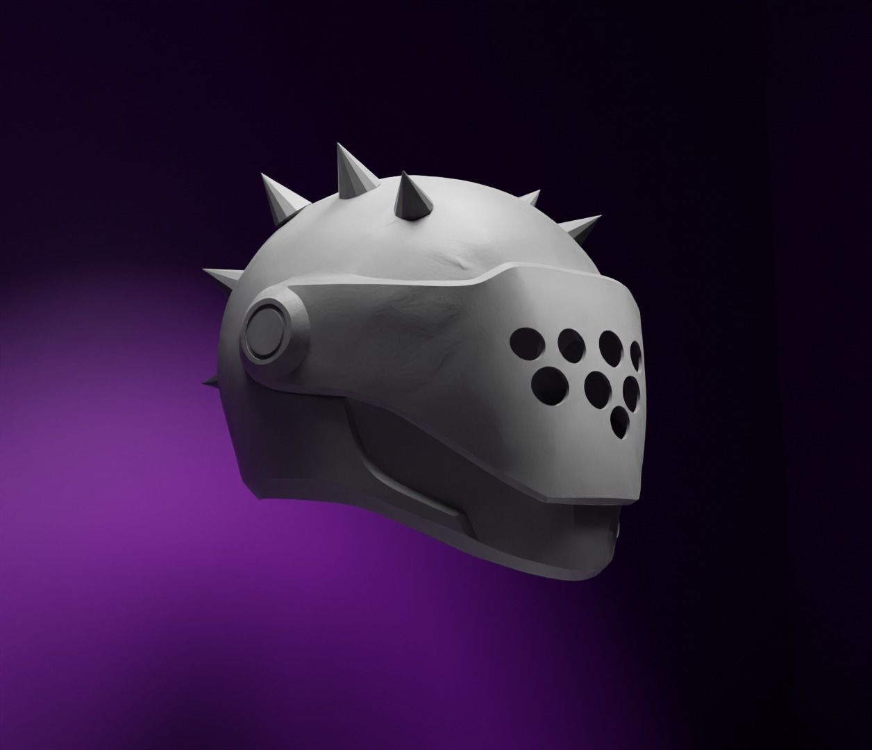 Fortnite Rush Helmet Cosplay Armor - Inferno Costume Helmet 3D print model_17