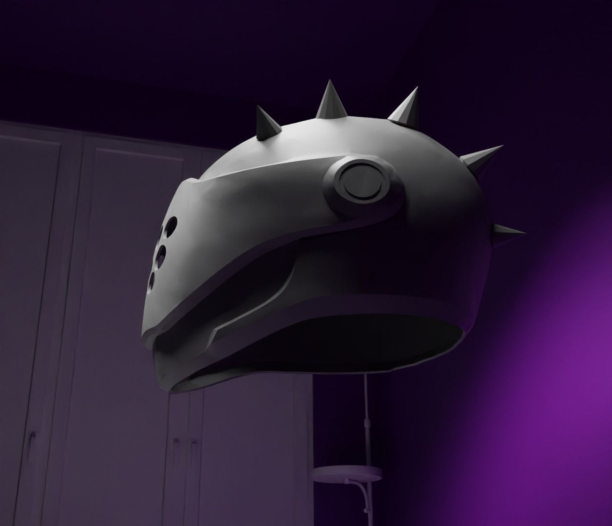 Fortnite Rush Helmet Cosplay Armor - Inferno Costume Helmet 3D print model_23