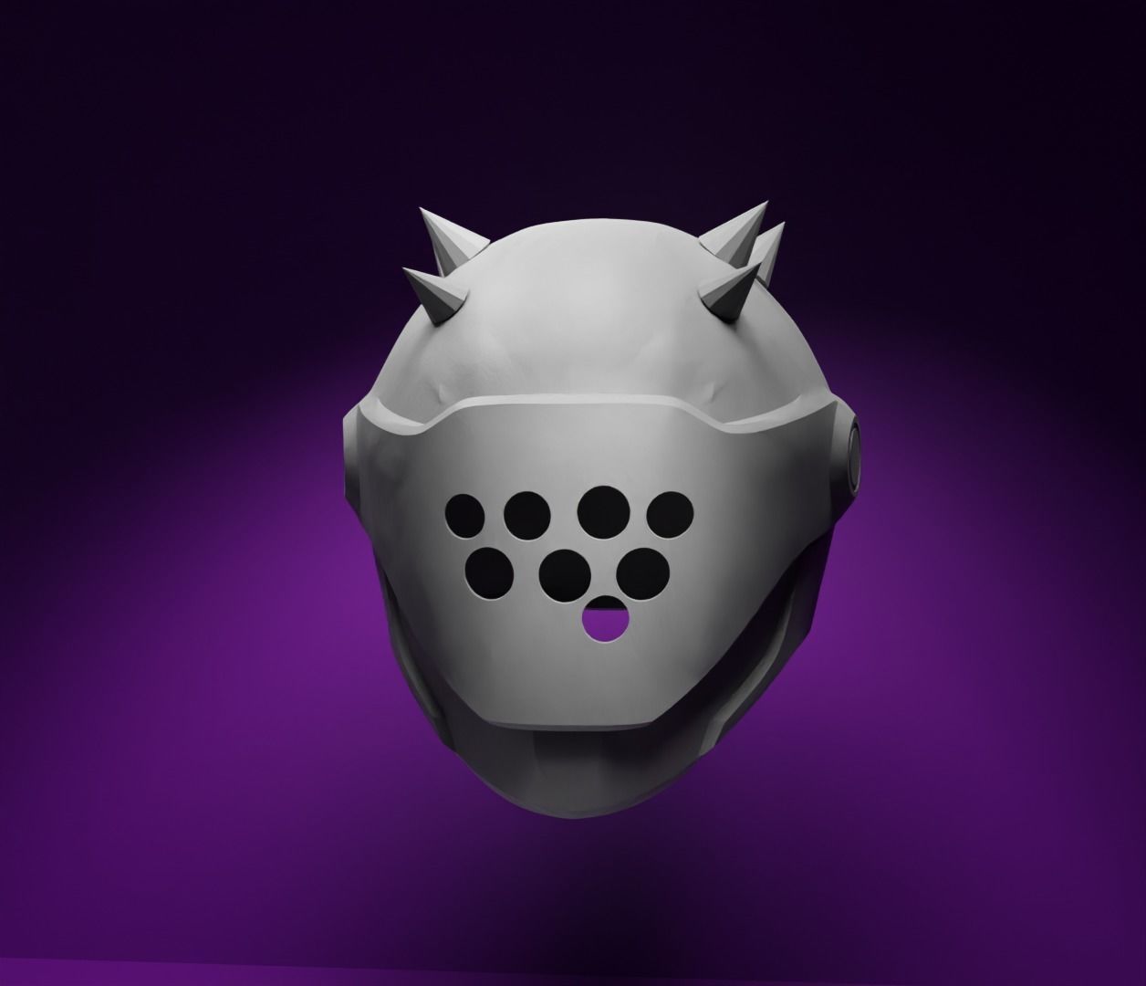 Fortnite Rush Helmet Cosplay Armor - Inferno Costume Helmet 3D print model_25