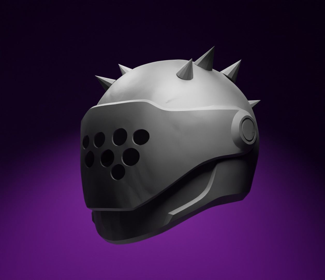 Fortnite Rush Helmet Cosplay Armor - Inferno Costume Helmet 3D print model_20