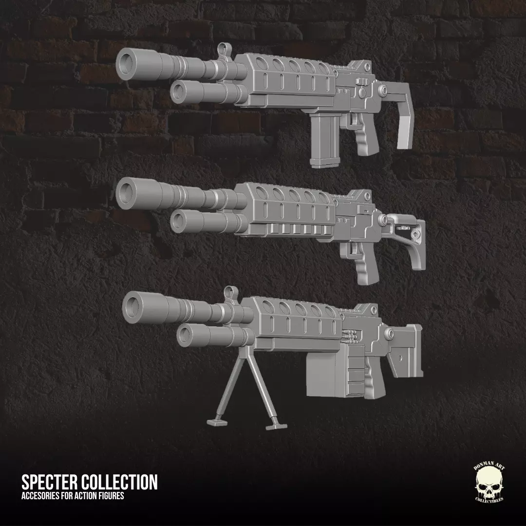 Specter Collection 3D printable files for Action Figures 3D print model