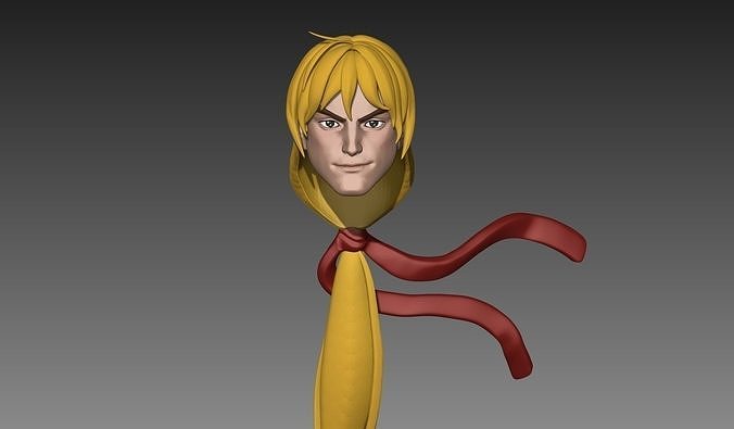 Ken Street Fighter - Headsculpt  Jada Toys Sh Figuarts 3D print model